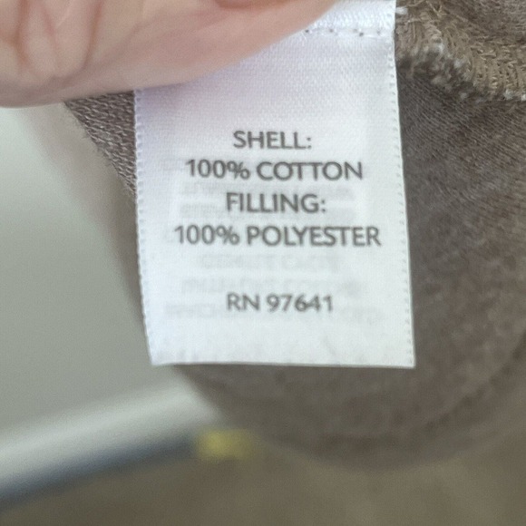 Pure Jill Size Medium Petite Quilted Jacket Single Snap Closure Pockets Brown - Picture 11 of 13